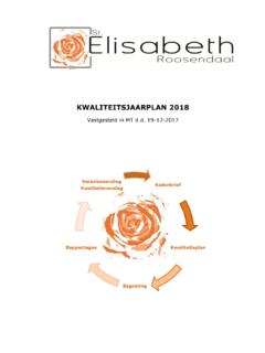 KWALITEITSJAARPLAN 2018 - St Elisabeth.nl