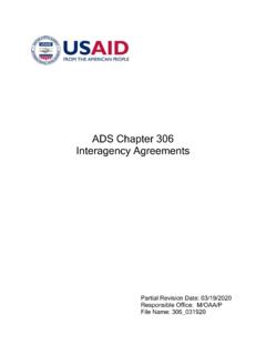 ADS 306 - Interagency Agreements