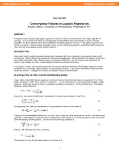 360-2008: Convergence Failures in Logistic Regression