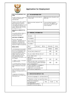 Application for Employment - Z83 - Statistics South Africa