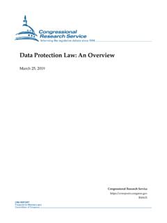 Data Protection Law: An Overview - Federation of American ...