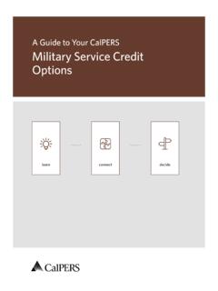 A Guide to Your CalPERS Military Service Credit Options ...