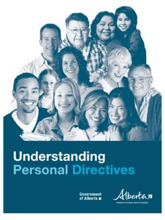 Understanding Personal Directives - Alberta