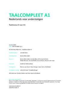 TAALCOMPLEET A1 - NT2