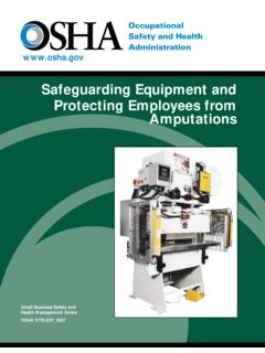 Safeguarding Equipment and Protecting Employees from ...