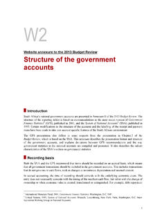 Website annexure to the 2013 Budget Review Structure of ...
