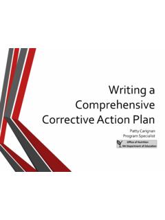 Writing a Comprehensive Corrective Action Plan - Maine