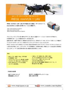 LiDAR RIEGL miniVUX-1 UAV - riegl-japan.co.jp