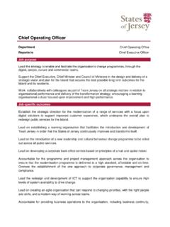 Chief Operating Officer - oneteamjersey.gov.je