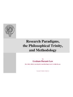 Research Paradigms and the Philosophical Trinity