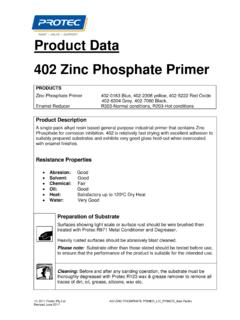 Product Data 402 Zinc Phosphate Primer - PPG LIC