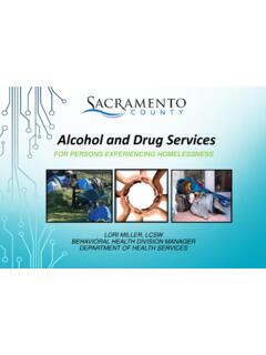 Alcohol and Drug Services - SacCounty