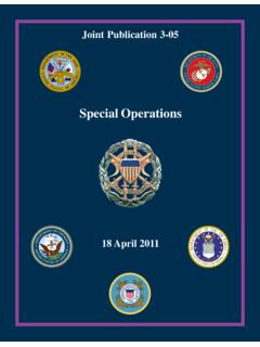 JP 3-05, Special Operations