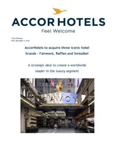 AccorHotels to acquire three iconic hotel brands ...