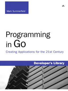 Programming in Go - pearsoncmg.com
