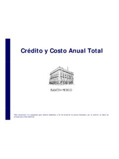 CAT Cr&#233;dito y Costo Anual Total (301209) - Bank of Mexico