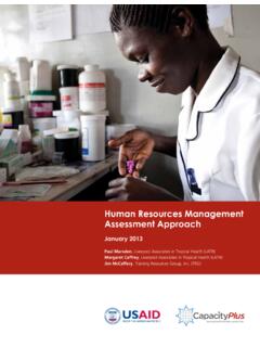 Human Resources Management Assessment Approach