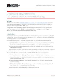 Understanding ISO Standards: ISO 14644-2:2015 Cleanroom ...