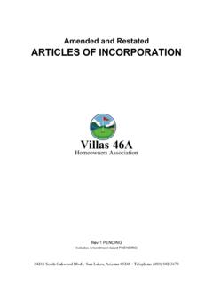 Amended and Restated ARTICLES OF INCORPORATION