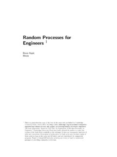 Random Processes for Engineers 1 - University of Illinois ...
