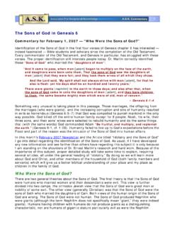 Sons of God in Genesis 6 - askelm.com