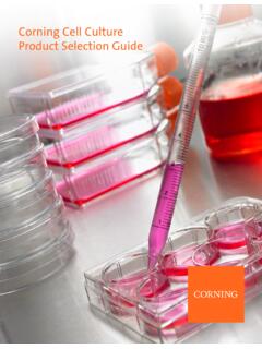 Corning Cell Culture Product Selection Guide