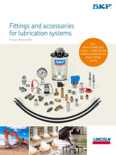 Fittings and accessories for lubrication systems - SKF