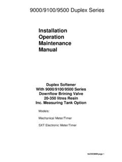 Installation Operation Maintenance Manual - …