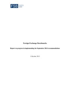 Foreign Exchange Benchmarks - Financial Stability …