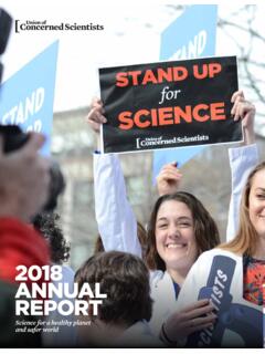 2018 ANNUAL REPORT - ucsusa.org