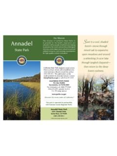 Our Mission Annadel S - California State Parks