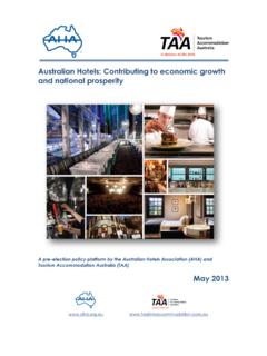 Australian Hotels: Contributing to economic growth and ...