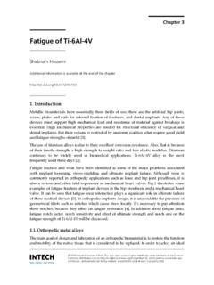 Fatigue of Ti-6Al-4V - InTech - Open