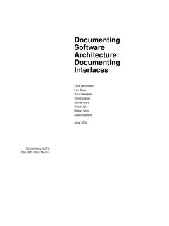 Documenting Software Architecture: Documenting Interfaces