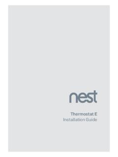 Thermostat E Installation Guide - Google Nest
