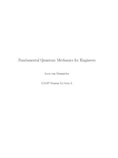 Fundamental Quantum Mechanics for Engineers