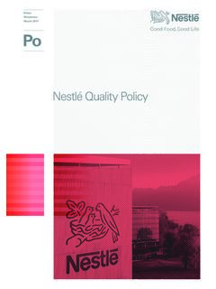 Quality Policy Nestle - Nestl&#233; Global
