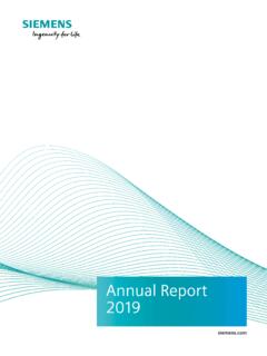 Annual Report 2 019 - Siemens