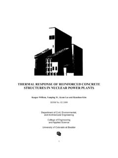THERMAL RESPONSE OF REINFORCED CONCRETE …