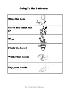 Going To The Bathroom - Free Printable Behavior Charts