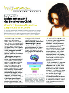 Maltreatment and the Developing Brain - LFCC