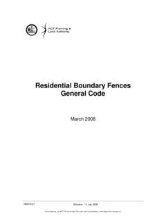 Residential Boundary Fences General Code