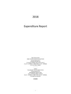 2018 Expenditure Report - Budget