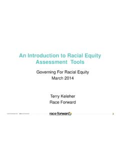 An Introduction to Racial Equity Assessment Tools