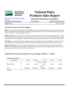 National Dairy Products Sales Report