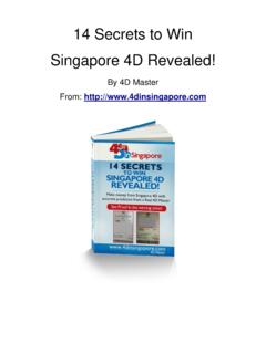14 Secrets to Win Singapore 4D Revealed!