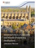 Global Definitions of Leadership Development - British …
