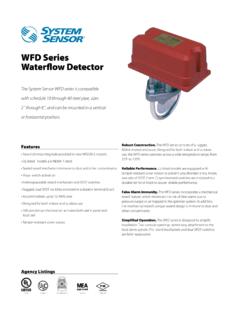 WFD Series Waterflow Detector - System Sensor