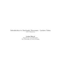 Introduction to Stochastic Processes - Lecture Notes