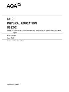 PHYSICAL EDUCATION 8582/2 - filestore.aqa.org.uk